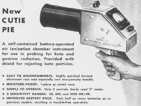 Handheld radiation detector/geiger counter, 1950s Fallout Rpg, Geiger Counter, Secret Photo, Arms Race, Space Race, Bettie Page, Atomic Age, Radiology, Cutie Pie