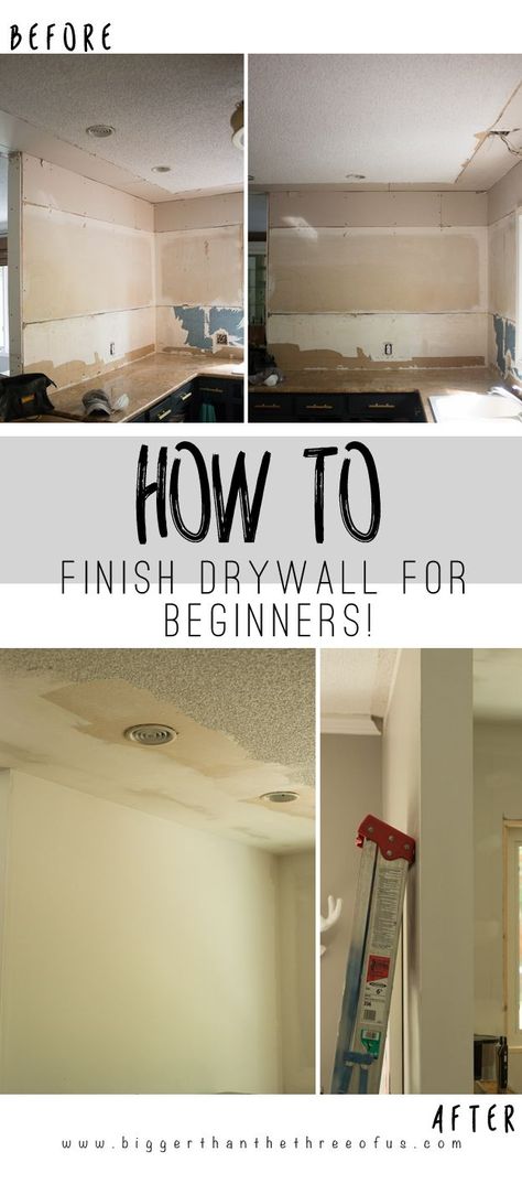 How to Mud Drywall - it's easier than you think! Full tutorial provided. How To Finish Drywall, Diy Home Improvement Hacks, Home Improvement Hacks, Easy Renovations, Dry Wall, Easy Home Improvement, Drywall Repair, Diy Wand, Diy Home Repair