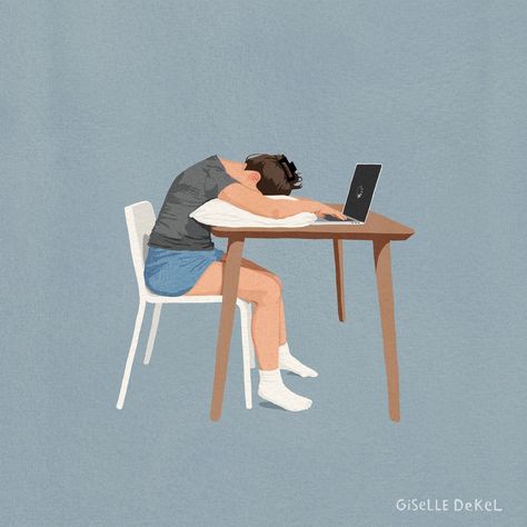 Giselle Dekel Illustrations | Too tired to come up with a clever caption. Letting the image speak for itself. Happy Thursday | Instagram Giselle Dekel, Clever Captions, Too Tired, Happy Thursday, Illustration Art, Log In, Log, Illustrations, Let It Be