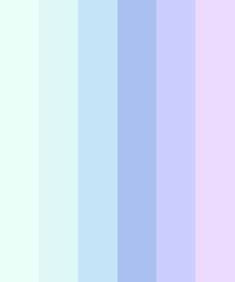 Blue Pastel Color Palette, Shades Of Pastel Blue, Pastels Color Palette, Purple Color Combinations, Pastel Blue Color, Blue Names, Pastel Theme, Cool Color Palette, Pastel Color Schemes