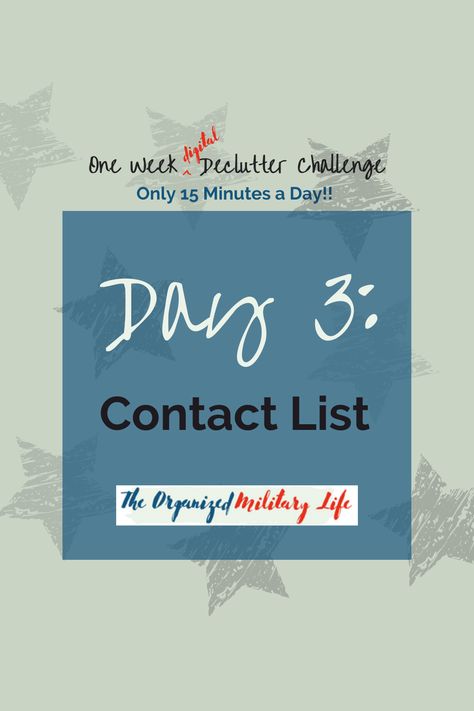 Day 3 of the Digital Declutter Challenge: Declutter and Organize your Contact List! Take today and spend 15 minutes deleting old, irrelevant contacts! I did this recently and it felt so good to scroll back through and see a list of relevant and important contacts only. Click to read more on the blog now! #simplify #clutterfree #decluttering #homeorganization #declutteryourlife #getorganized #clutter #organizingtips #organizing #organized #organization #organize Digital Declutter, Addressing Christmas Cards, Good Passwords, Free Printables Organization, Life Challenge, Declutter And Organize, Declutter Challenge, Contact Card, How To Declutter