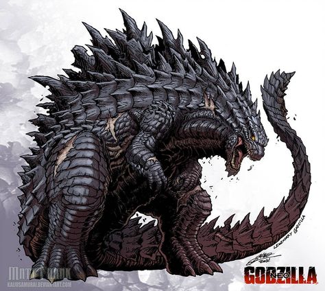 Godzilla Neo - LEGENDARY GODZILLA by KaijuSamurai Legendary Godzilla, King Kong Vs Godzilla, Godzilla 2014, Godzilla Wallpaper, All Godzilla Monsters, Kaiju Art, Cool Monsters, Giant Monsters, Kaiju Monsters