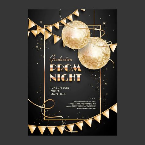 Prom Poster Design, Prom Poster, Background For Poster, Post Layout, Prom Posters, Summer Night Party, Poster Template Free, Business Poster, Design Sketchbook