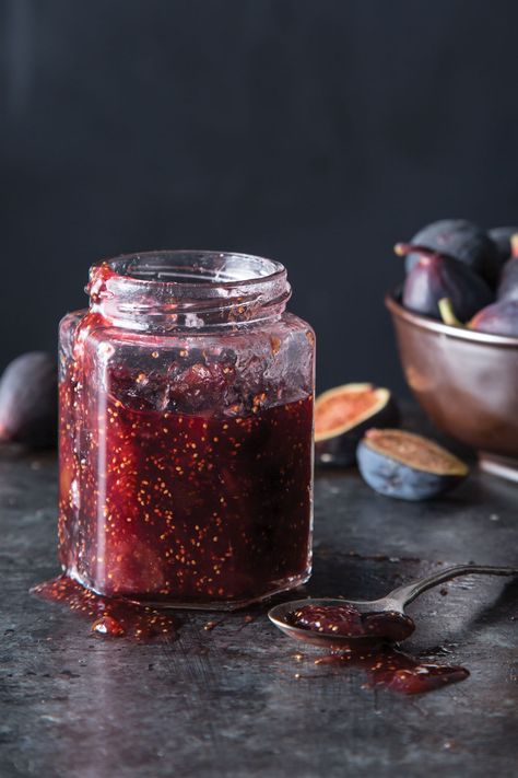 There’s no better way to enjoy figs’ full flavor than in a sweet Fig Jam. Try it slathered on toast or in the Fig Jam Buns. Jam Buns, Homemade Blackberry Jam, Fig Butter, Vegan Jerky, Gluten Free Shopping, Bread Sauce, Organic Cooking, Pickle Butter, Canned Goods