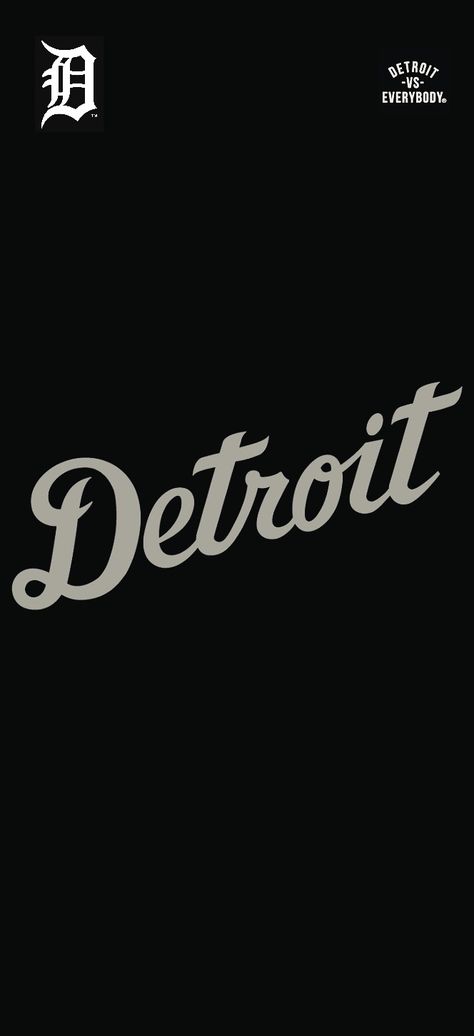 Detroit Tigers - Detroit Vs Everybody Remix Detroit D Tattoo, Detroit Wallpaper City, Detroit Tigers Wallpaper, Detroit Tattoo, Detroit Logo, Tigers Wallpaper, Detroit Wallpaper, Detroit Tigers Logo, Detroit Vs Everybody