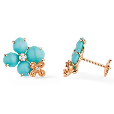 Chaumet turquoise Hortensia earrings Chaumet Hortensia, Jewelery Ring, Pink Sapphire Pendant, Intelligent Technology, High Jewelry Ring, Flower Earring, Earrings Ideas, Mini Hoop Earrings, Blue Jewelry