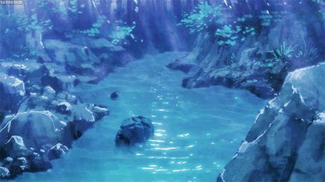 Ｓｃｅｎｅｒｙ ＧＩＦ Ocean Discord Banner Gif, Blue Aesthetic Gif Pfp, Blue Banners Discord Gif, Blue Anime Banner Gif, Blue Animated Banner, Anime Ocean Gif, Blue Header Gif, Water Banner, Blue Banner Gif