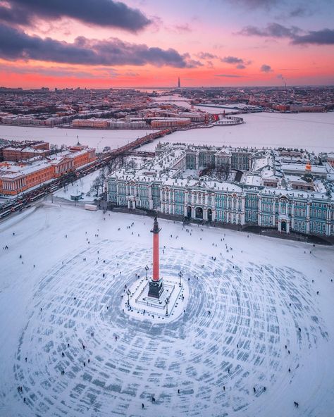 Winter at Saint Petersburg, Russia #saintpetersburg #russia #traveldestinations Winter Palace St Petersburg, Winter Palace, Europe Photos, St Petersburg Russia, Wonderful Picture, Petersburg Russia, Beautiful Places In The World, Beautiful Sky, Travel Insurance