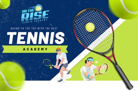 On the Rise Tennis Academy is a premier training program for aspiring junior, college, and adult tennis players. Tennis Academy, Tennis Camp, Junior College, Tennis Training, Props Concept, Trade Show Booth Design, Event Props, Tennis Clubs, Tradeshow Booth