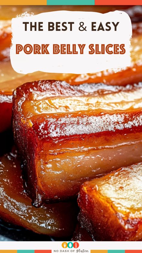 Craving something savory and irresistible? These Pork Belly Slices are pan-fried, simmered, and caramelized to sticky perfection. Serve them over rice, in buns, or with roasted veggies for a mouthwatering meal! Caramelized Pork Belly, Pan Fried Pork Belly, Pork Belly Slices Recipes Air Fryer, What To Serve With Pork Belly, Fried Pork Belly Recipes, Sliced Pork Belly Recipes, Pork Belly Slices Recipes, Pork Belly Rice Bowl, Pork Belly Recipes Easy