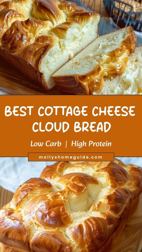 Hey friends! | Dessert Recipes With Cottage Cheese, Low Carb Recipes Using Cottage Cheese, Cottage Cheese Sourdough, Two Ingredient Cottage Cheese Bread, Cottage Cheese Egg Bread, Recipe Using Cottage Cheese, Cottage Cheese Bread Gluten Free, Pureed Cottage Cheese Recipes, Cottage Cheese Icing Recipe For Cloud Bread, Tasty Meal Recipes, Gluten Free Cloud Bread Recipe, Low Carb Cloud Bread Recipes, Keto Baked Cheese, Protein Cloud Bread, Creative Low Carb Meals, Protein Naan Bread, Low Carb Yum Recipes