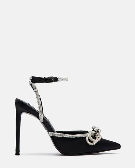 VIABLE BLACK | Steve Madden (US) Chic Black Outfits, Heels Steve Madden, Steve Madden Store, Elegant Gothic, Bow Heels, Women's Heels, Designer Sandals, Dress And Heels, Black Design