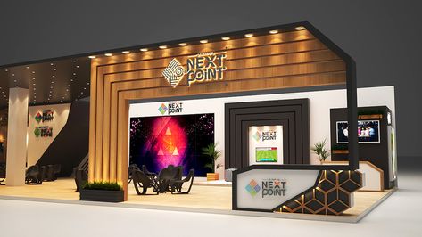 Next Point Exhibition Stand on Behance Book Stall Design, Book Expo, Booth Exhibition, Feature Wall Bedroom, Exhibition Stall Design, Stall Design, Exhibition Stall, Stall Designs, Exhibition Stand Design