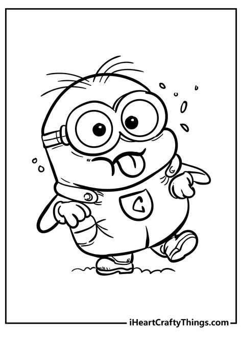 Minion Coloring Pages Free Printable, Wall E Coloring Pages, Minion Outline, Coloring Minions, Minion Doodle, Printable Minions, Female Minion, Disney Colouring, Minion Drawing