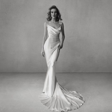 Silk Sheath Wedding Dress, Katherine Tash, Wedding Gown Trends, Slip Wedding Dress, Wedding Dress Sketches, Timeless Wedding Dress, Silk Wedding Dress, Dress Alterations, Dream Wedding Ideas Dresses