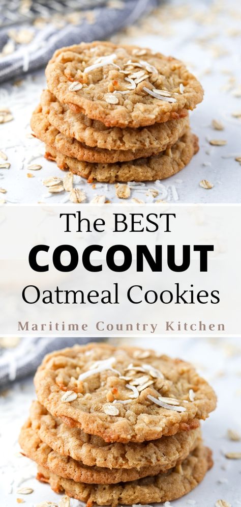 Coconut Raisin Cookies, Coconut Almond Oatmeal Cookies, Oatmeal Coconut Pecan Cookies, Oatmeal Coconut Cookies Chewy, Coconut Cookies Easy, Oatmeal Cookies With Coconut, Coconut Cookies Healthy, Coconut Oatmeal Cookies, Season Recipes