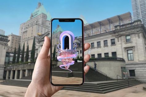 Augmented Reality Art, Reality Art, Ar Filter, Ar Technology, Downtown Vancouver, Vr Experience, Graphic Design Trends, Winter Art, Art Festival