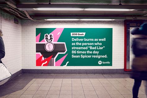 Spotify Reveals Its Users’ Most Embarrassing Listening Habits For 2017 On Giant Billboards, And It's Even Funnier Than Last Year Spotify Billboards, Spotify Ads, Best Marketing Campaigns, Copy Ads, Logos Retro, Billboard Design, Great Ads, Brand Management, Music Streaming