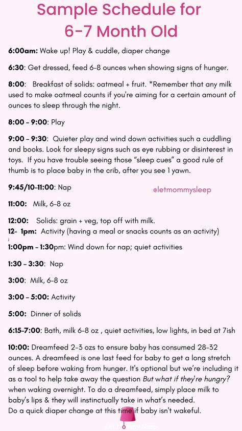 Baby Solid Food Schedule, 7 Month Old Schedule, 7 Month Old Sleep, Baby Eating Schedule, 6 Month Old Sleep, 7 Month Old Baby Food, 7 Month Baby, 8 Month Baby, 7 Month Old Baby