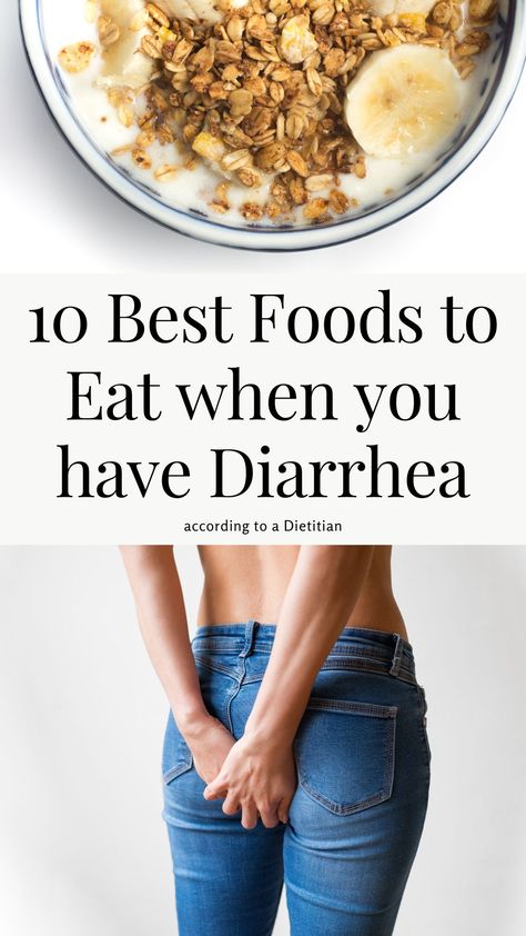 Registered Dietitians chime in on which foods to consume and those avoid to help relieve diarrhea and soothe the gastrointestinal tract. Upset Tummy Food, Foods For Diaherra, Stomach Soothing Foods, Brat Diet Recipes, Food When Sick, Upset Stomach Food, Upset Stomach Remedy, Eat When Sick, Sick Food