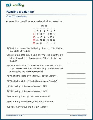 Students are shown a one month long calendar and answer different questions about it. Free | Time | Worksheets | Grade 3 | Printable Free Time Worksheets, Time Worksheets Grade 3, Worksheet 3rd Grade, Calendar Worksheets, Good Study Habits, Telling Time Worksheets, 3rd Grade Math Worksheets, Combining Like Terms, Like Terms