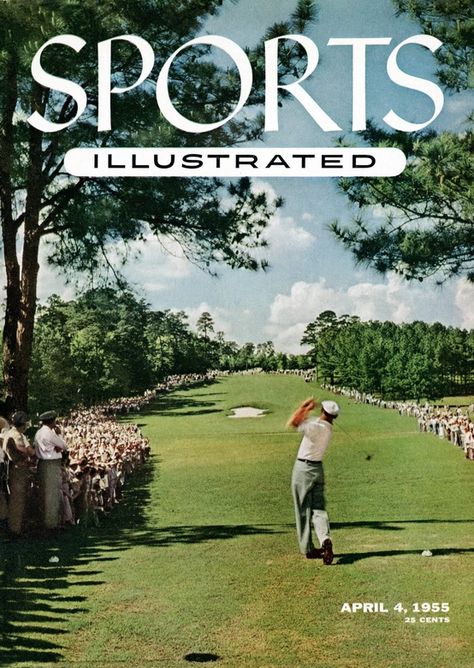 1955 Sports Illustrated Cover Sports Illustrated Covers, Golf Poster, Golf School, Golf Magazine, Masters Golf, Golf Art, Golf Design, Travel Music, Vintage Golf