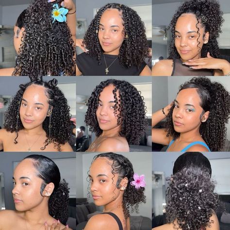 Natural 3b Hairstyles, 3c Curly Hair Styles, 3c Hairstyles Shoulder Length, 3c 4a Hairstyles, Quick Curly Hairstyles, Mixed Curly Hair, Quick Natural Hair Styles, Goddess Braids Hairstyles, Cute Curly Hairstyles