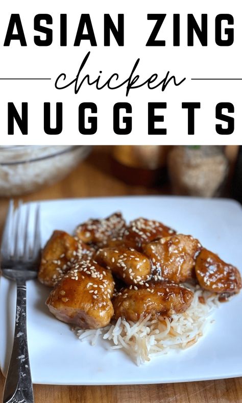 Asian Zing Chicken Nuggets | My Bizzy Kitchen Asian Zing Sauce, Ww Plans, My Bizzy Kitchen, Buffalo Wild, Buffalo Wild Wings, Points Recipes, Toasted Sesame Seeds, The Sauce, Ww Recipes