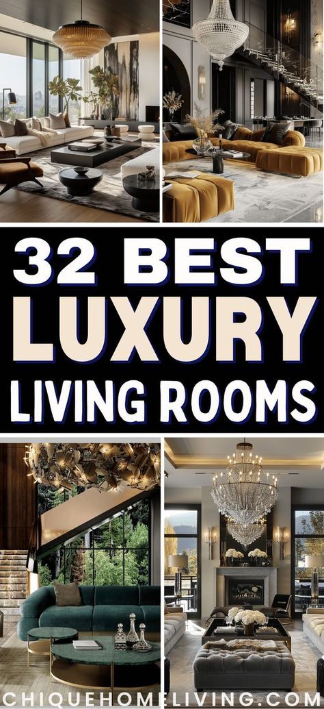 Looking to transform your living space into a luxurious retreat? ✨ Explore 32 modern luxury living room design ideas that will inspire you to create a space that exudes sophistication and style. From plush furnishings to elegant accents, find the perfect inspiration to elevate your living room with a touch of modern opulence. Dive into these stunning designs now! #LuxuryLiving #LivingRoomDesign #ModernElegance #InteriorInspiration #HomeDecor Safari Glam Living Room, Elegant Formal Living Room, Luxury Home Design Ideas, Glamorous Home Decor, Luxury Home Decor Living Room, Living Room Designs Modern Luxury Decor, Living Room Designs Modern Luxury 2024, Modern Luxe Interior Design, Hotel Inspired Living Room