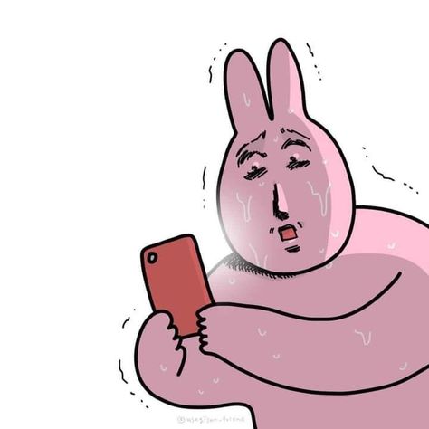 Rabbit Meme, Korean Reaction, Goofy Drawing, I'm So Sorry, Pink Rabbit, Roblox Funny, Pink Bunny, Jokes Pics, Funny Drawings