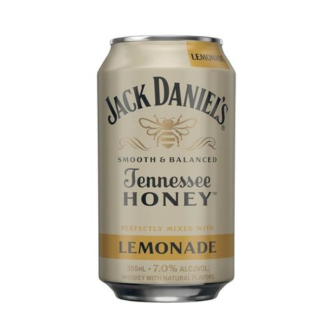 Jack Daniel's Tennesse Honey & Lemonade Whiskey - Delivery in Under an Hour | Hard Seltzers & Alternatives | Uber Eats Cocktails In A Can, Whiskey Lemonade, Honey Lemonade, Tennessee Honey, Jack Daniels Distillery, Lemonade Cocktail, Lemonade Drinks, Fresh Lemonade, Uber Eats