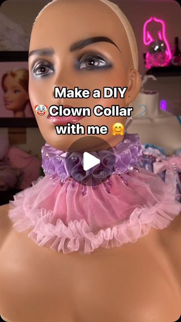 muawk on Instagram: "DIY NO-SEW 🤡 Clown Ruff Collar. #clowncore" Clown Neck Ruffle Diy, Diy Clown Collar, Womens Clown Costume, Clown Neck Ruffle, Clown Costume Diy, Clown Collar, Halloween Party Planning, Ruff Collar, Second Wife