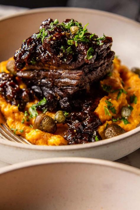 Short Rib Marbella: The Ultimate Modern Spin On A Classic Recipe - This Mess is Ours Chicken Marbella, Short Ribs Recipe, Christmas Feast, Easy Meatloaf, Short Rib, Braised Short Ribs, Swedish Meatballs, Green Olives, Rib Recipes