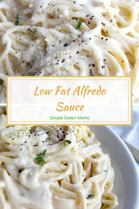 Ww Alfredo Sauce, Low Fat Cheese Sauce, Low Fat Cream Sauce, Low Fat Shrimp Recipes, Fat Free Meals, Fat Free Foods, Gluten Free Alfredo, Low Fat Alfredo Sauce, Gluten Free Alfredo Sauce