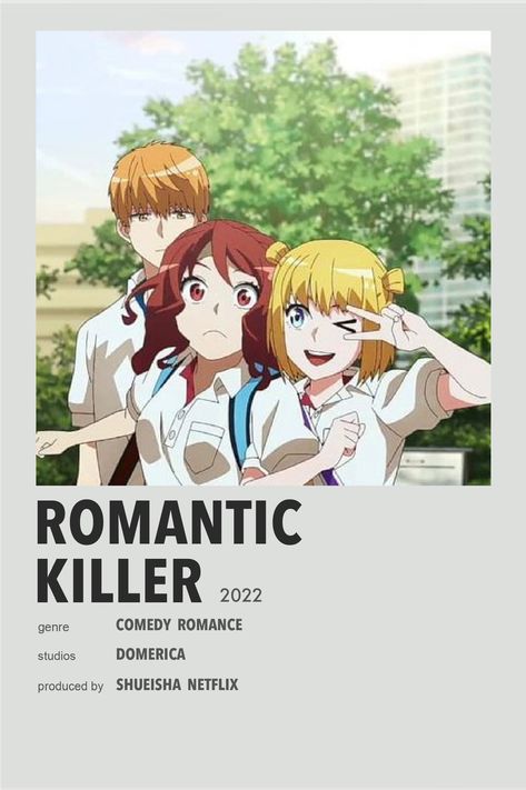 Junta Romantic Killer, Romantic Killer Kazuki X Anzu, Romcom Anime, Romance Movie Poster, Romance Anime List, Best Romantic Comedy Anime, Romantic Killer, List Anime, Music Poster Ideas