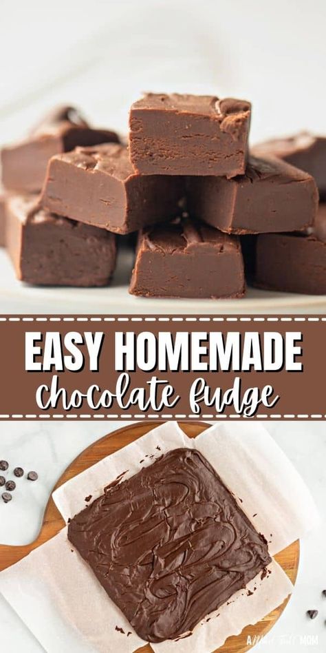 Classic Chocolate Fudge, Homemade Chocolate Fudge, Chocolate Fudge Recipe, Easy Chocolate Fudge, Easy Holiday Treats, Homemade Fudge Recipes, Fudge Recipes Chocolate, Christmas Fudge, Fudge Recipes Easy