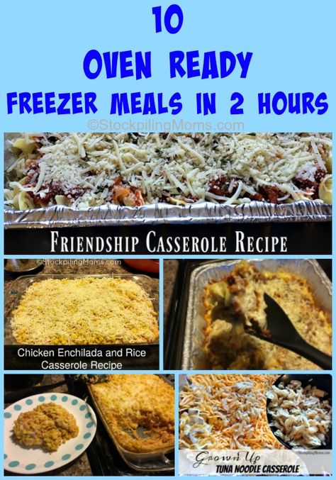 Loaded Chicken and Potatoes Casserole Frugal Freezer Meals, Bereavement Meals, Large Family Meal Prep, Freezer To Oven Meals, No Cook Freezer Meals, Cook Steak In Oven, Oven Veggies, Friendship Casserole, Freeze Meals