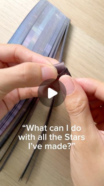 Yang Yang’s Art Space on Instagram: "One of my paper stars video went viral in another platform a while back and some actually asked what to do with the stars after making them. 

Here’s a simple idea of what to do with the Paper Stars.

Watch till the end and me know if you find this video helpful 🤗

#paperstars #papercraft #paperart #heart #diy #greetingcard #mothersday #handmadecard #stars #howtomakepaperstars #diycraft #handmadegifts #handmadecraft #starpaper" Things To Do With Paper Stars, What To Do With Paper Stars, What To Do With Paper, Paper Star Crafts, 3d Star, Stars Craft, Origami Stars, Crochet Stars, Paper Stars