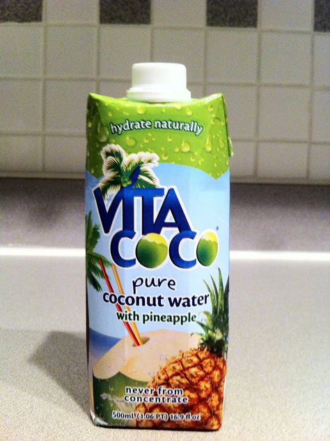 Vita Coco Coconut Water with Pineapple Pineapple Coconut Water, Long Workout, Pineapple Water, Water Aesthetic, Pineapple Coconut, Clean Food, Summer Ideas, Clean Recipes, Coconut Water