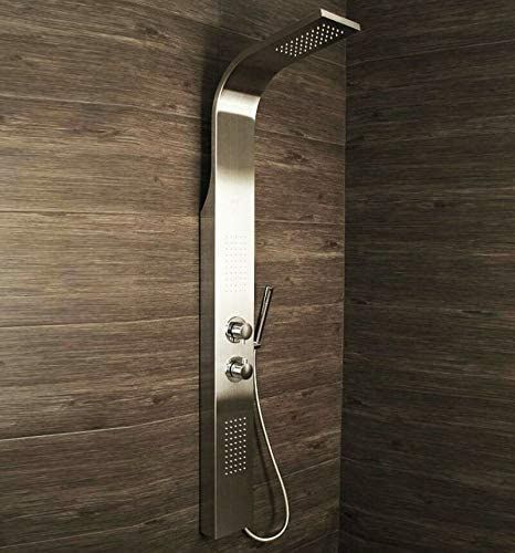 Shower Panel Column Tower w/Body Jets Waterfall Bathroom Thermostatic Manual: Amazon.co.uk: DIY & Tools Bathroom Shower Waterfall, Stationary Shower Panel, Jetcoat Shower Wall System, Multi Jet Shower System, Shower Tower Panel, Shower Tower, Waterfall Bathroom, Shower Columns, Shower Panel