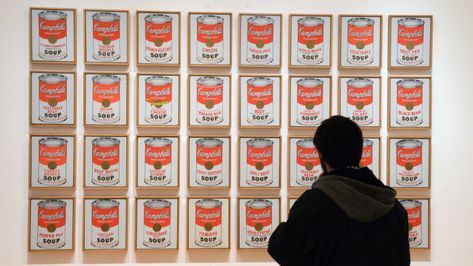 'I used to drink it,' the artist said. 'I used to have the same lunch every day for 20 years.' Andy Warhol, Art Museum Aesthetic, Museum Aesthetic, Online Art Classes, Photo Idea, Help People, Art Classes, Art Museum, Online Art