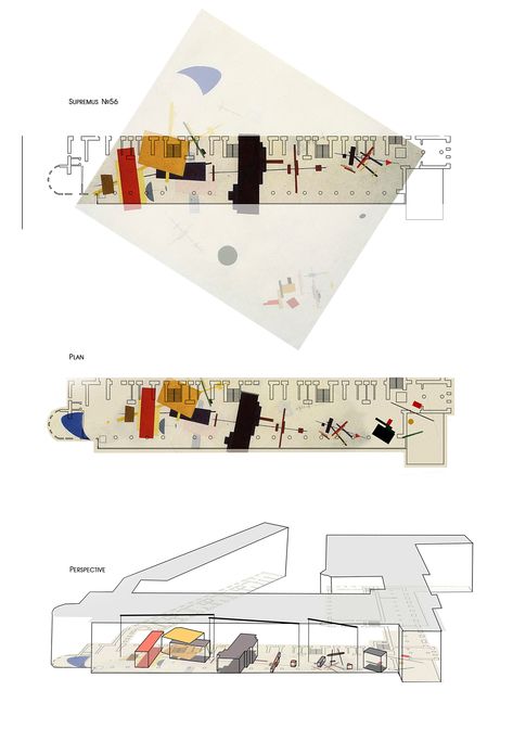 suprematic interior Portfolio D'architecture, Collage Architecture, Concept Models Architecture, Architecture Portfolio Design, Brick Arch, Architecture Design Drawing, Architecture Model House, Architecture Collage, Concept Diagram