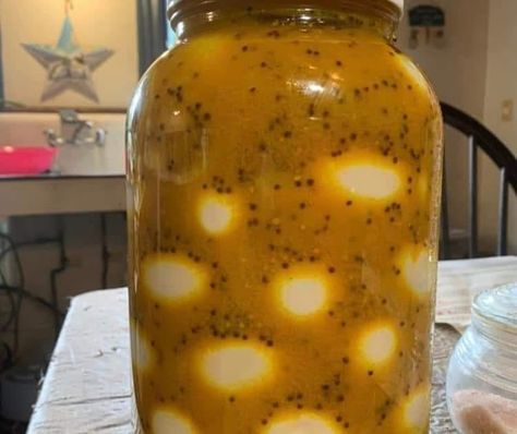 Tangy Delights: Mustard Pickled Eggs Recipe for Enduring Flavor Mustard Pickled Eggs Recipe, Mustard Eggs, Homemade Nacho Cheese Sauce, Pickled Eggs Recipe, Homemade Nachos, Mustard Pickles, Pickled Eggs, Homemade Hamburgers, Quail Eggs