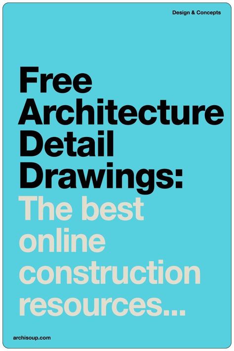 Accessing high-quality construction and architecture detail drawings can often come with a high cost, posing a challenge for students, emerging professionals, and small firms.  This brings to light the invaluable resource of free online platforms offering extensive collections of detail drawings and related documents.  Here we aim to navigate through the digital landscape to uncover the best online resources and examples of free construction and architecture detail drawings. Architecture Student Portfolio, Architecture Tools, Architecture 101, Online Architecture, Diy Canvas Art Easy, 3d Modeling Tutorial, Architecture Design Sketch, Architecture Design Drawing, Architecture Books