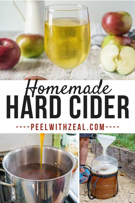 The best homemade hard cider recipe for home brewers. A dry hard cider, this 5 gallon recipe is easy to make and good for first time brewers. Make hard apple cider or hard pear cider with this recipe. How To Make Hard Cider, Gastrique Recipe, Hard Apple Cider Recipe, Mead Making, Hard Cider Recipe, Milk Ideas, Pear Wine, Making Hard Cider, Cider Recipes