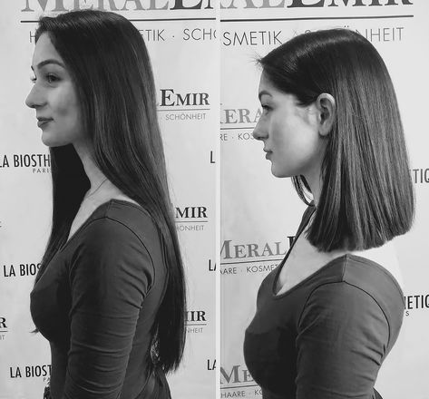 Long Bobcut Hairstyles, Short Vs Long Hair, Short Hair Vs Long Hair, Long Hair Vs Short Hair, Sleek Lob, Long Vs Short Hair, 100 Hairstyles, Shortish Hair, Hair Refresh