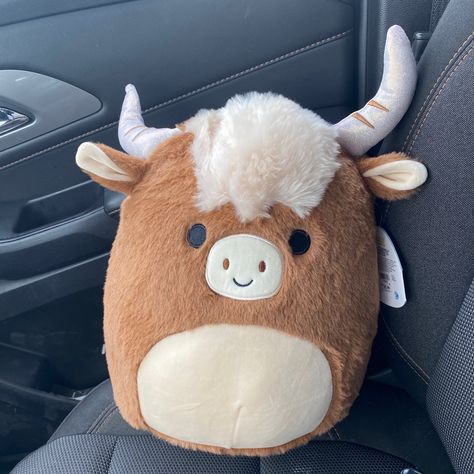 New With Tags Squishmallow 12”Calton The Highland Cow Cow Night Light, Cute Cow Stuff, Country Christmas Gifts, Western Christmas Gifts, Highland Cow Stuffed Animal, Western Gift Ideas, Highland Cow Plush, Cow Squishmallow, Squish Mellow