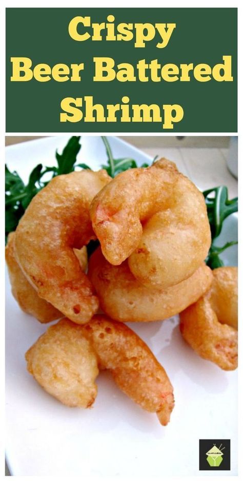 Battered Shrimp, Beer Battered Fish Recipes, Beer Battered Shrimp, Fish Batter Recipe, Fried Shrimp Recipes, Beer Battered Fish, Crispy Shrimp, Beer Battered, Party Food Dessert