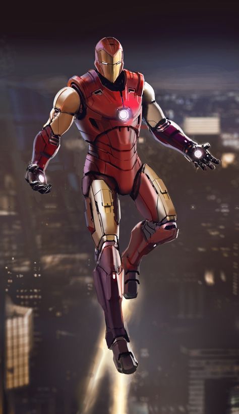 "Old School"    Iron Man Exoskeleton Armor, Iron Man All Armors, Exo Skeleton, Real Iron Man, Marvel Concept Art, I Did A Thing, Iron Man Comic, Iron Man Wallpaper, Iron Man Art