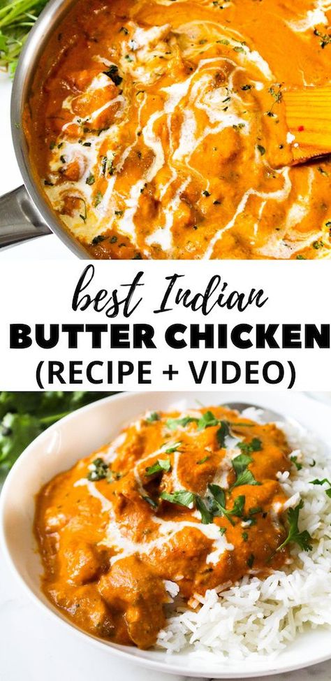 Butter Chicken Recipe Video, Murg Makhani, Makhani Recipe, Creamy Butter Chicken, Butter Chicken Recipe Indian, Chicken Lombardy Recipes, Butter Chicken Recipe Easy, Butter Chicken Curry, Indian Butter Chicken